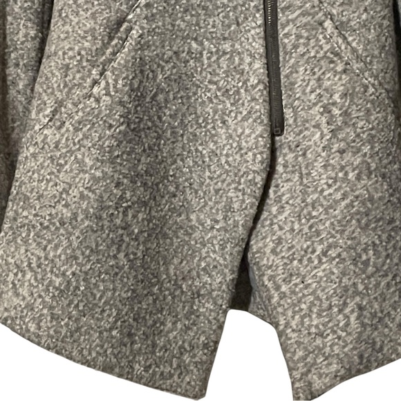 Dex Women's Gray Pea Coat Wool Blend Zip Front Pockets Women's Size XS - Picture 3 of 16